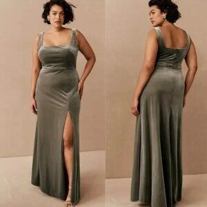 NWT Jenny Yoo Mara Velvet Maxi Dress - Size 26